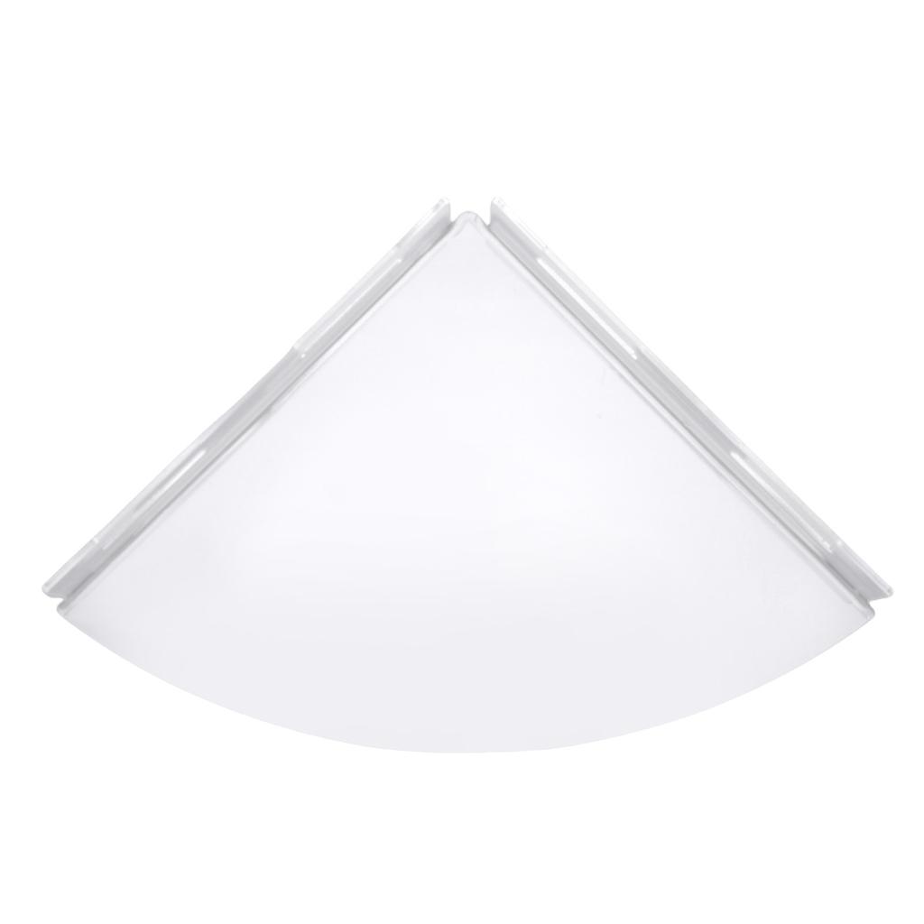 2 Stück Eck-Duschablage Acryl Klar Wandmontiert Badezimmerregal Organizer Duschaufbewahrungsregal mit Klebstoff für