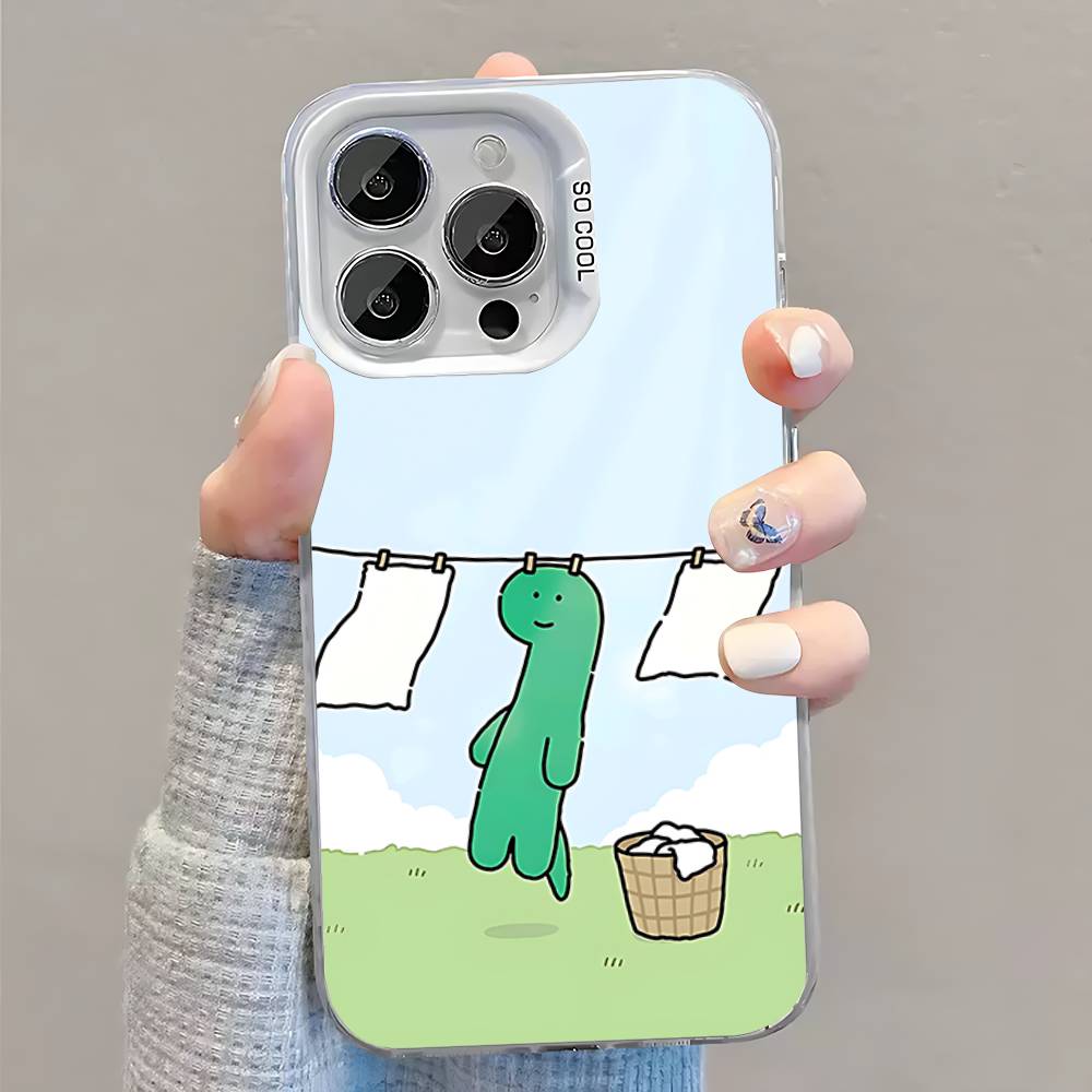 

Cartoon JOGUMAN funny Phone Case For iPhone 17,16,13,12,11,15,14,Pro,Max,Plus,SE4,Air,Mini White IMD Matte iPhone13PRO
