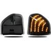 2PCS Dynamic Turn Signal Light Left and Right Sequential LED Side Mirror Lamps Smoke Cover Lens for 68302828AA 68302829AA Compatible with 2010-2018