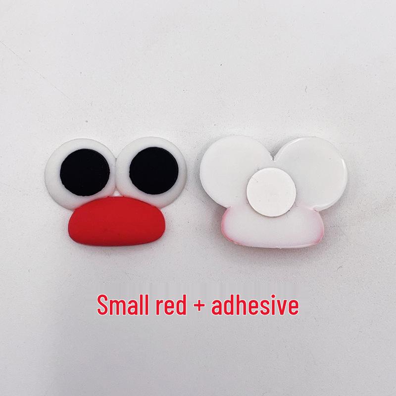 Cartoon Sausage Mouth & Big Eyes Duckbill Rubber Patch - Cute DIY Drain Basket Ornaments