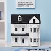 Nordic Wooden Dollhouse for Boys & Girls: Princess Villa Playset