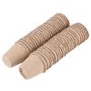 50Pcs 6x6CM Round Degradable Paper Pulp Peat Pots Plant Nursery Cup Use for Gardening