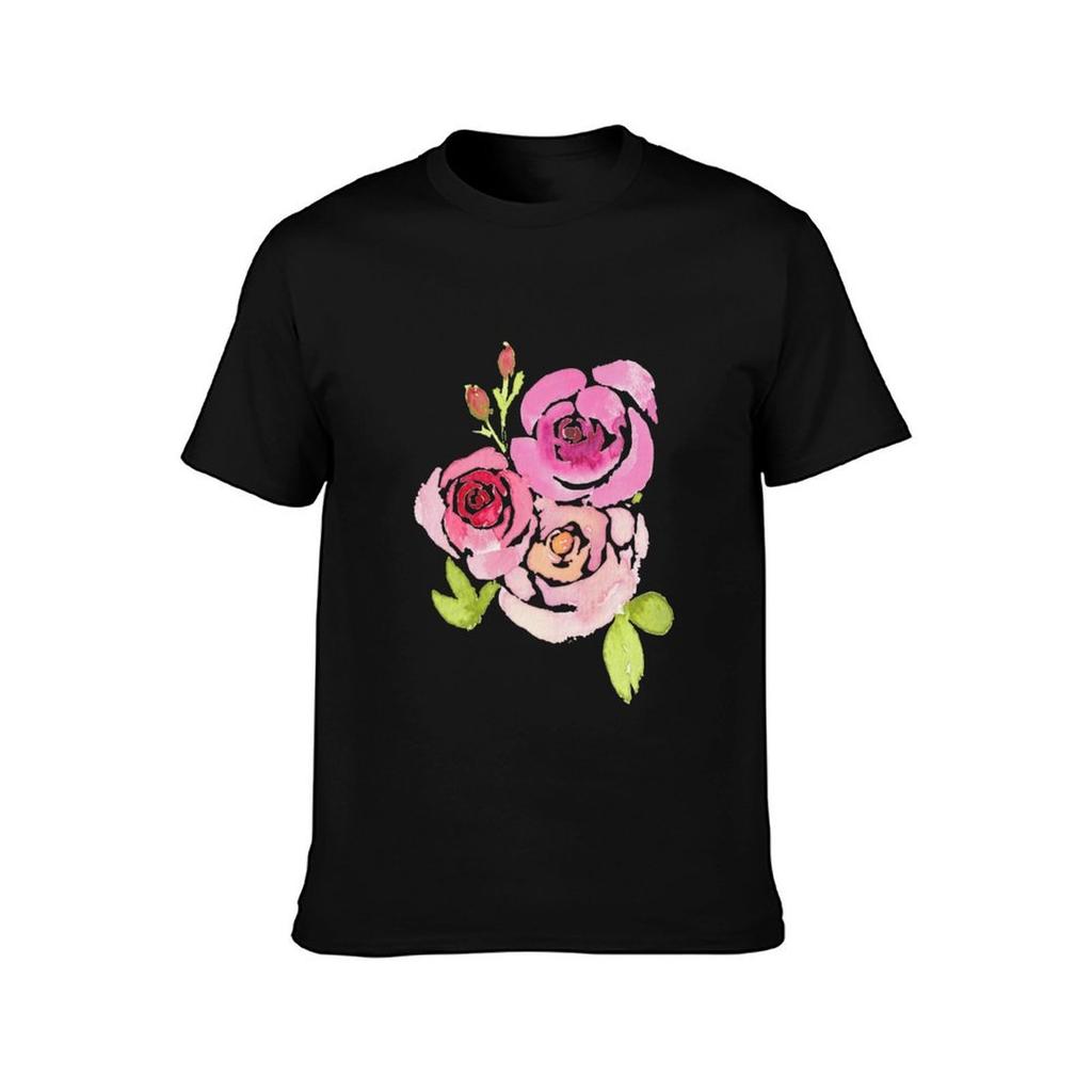 Three Summer Roses TShirt Breathable Sportswear TShirt for Men