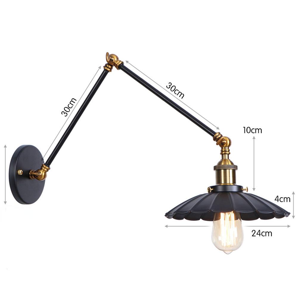 Artă Fier Americană Multi Festival OZN Bar Restaurant Negru Personalitate Simplu Decor Dormitor Lampă pentru Dormitor Aplicație de Perete