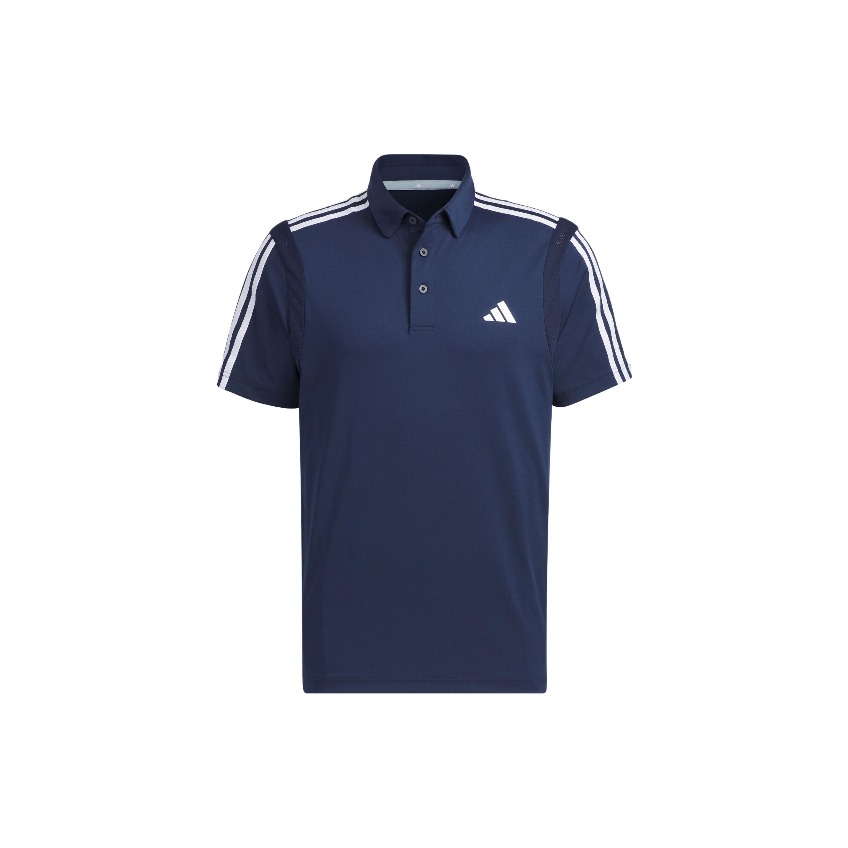 

Adidas Heat.Rdy 3-Stripe Polo Shirt Men Polo Shirts Navy-Blue HY0988