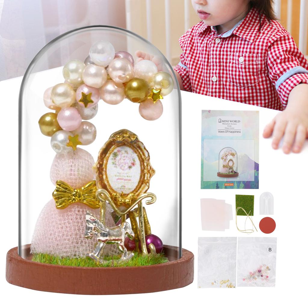 DIY Doll House Simulation Miniature Wooden Model Decoration for Children Girl GiftsMINI001