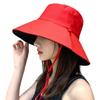 New Korean Women Men Bucket Hat Anti-uv Beach Sun Hat Summer Sunscreen Panama Hat Outdoor Foldable Portable Fisherman Cap