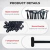 Indoor Outdoor General Purpose Cable Tie Buckles Releasable UV Resista 50Pcs Nylon Cable Zip Self Locking Heavy Duty Zip Ties