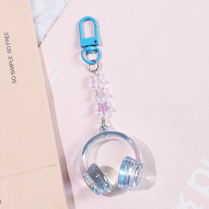 3D Headphone Keychain: Stylish Laser Pendant for Backpacks - Perfect Best Friend Gift