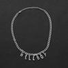 New Hip Hop Women "Hellboy" Choker Letter Bib Chain Pendant Necklaces