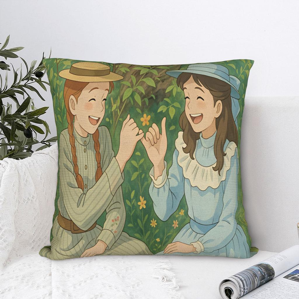 Anne of Green Gables Pillow Case Custom Pillow Cover Funny Pillowcases For Living Room Bed Chair