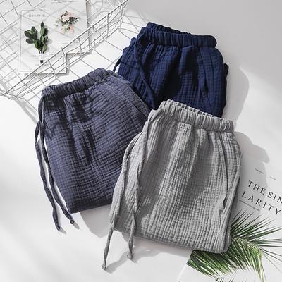 Pijama Şort Popüler Orta katlı Ter Emici Erkek Şort Erkek Gevşek Rahat Uyku Dipleri Pijama Şort Günlük Giyim