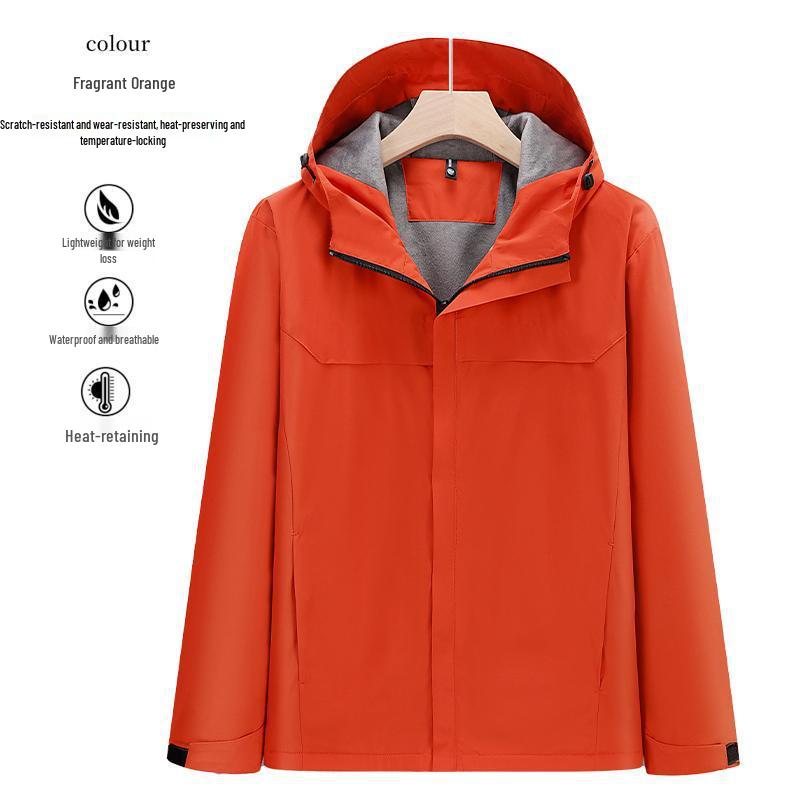 Custom Windbreaker with Printed Letters for Men's and Women's Workwear - Autumn/Winter Windproof Jacket with Embroidered Logo for Team Uniforms