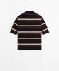 Masimodutti 100% Cotton Striped Knit Polo