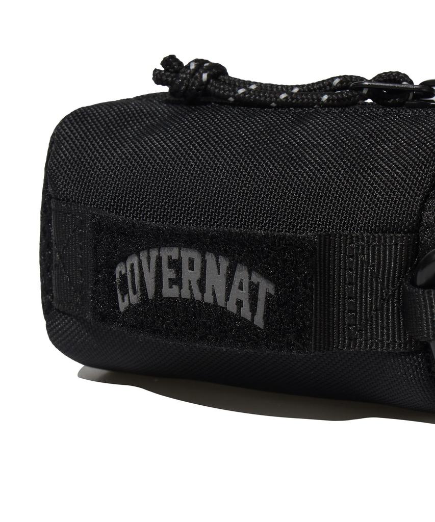 Covernat Arch Logo Webbing Cylinder Pouch Keyring Black