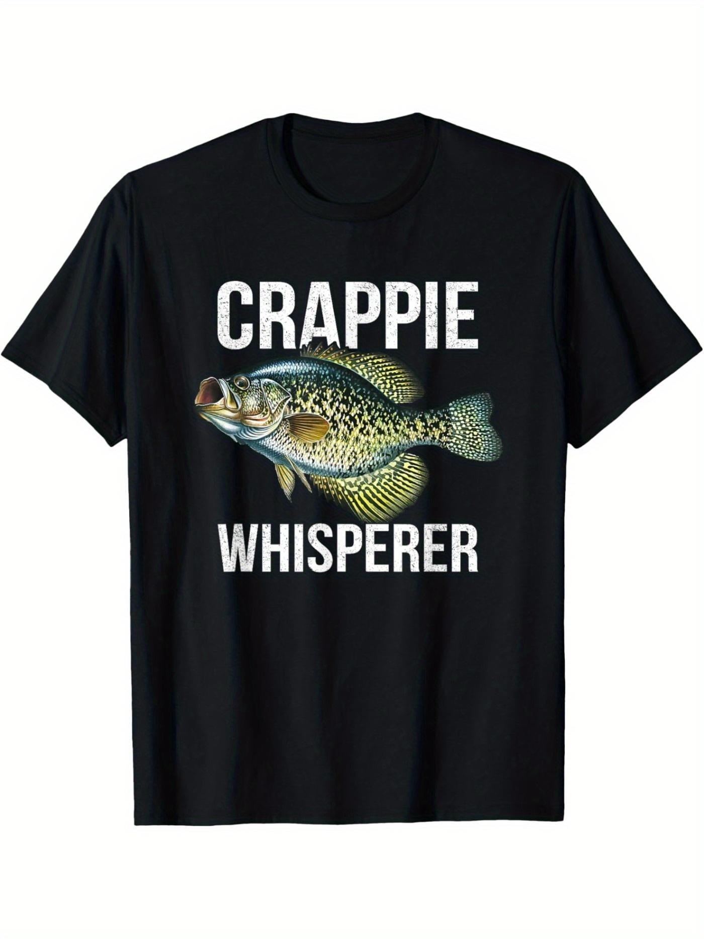 Crappie Whisperer Fishing T-shirt XXXXL
