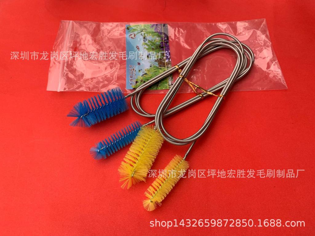 155CM Aquarium Pipe Cleaning Brush, Spring Bristle, Various Specs & Colors