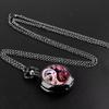 Vintage Retro White Pink Yin Yang Double Dragon Quartz Unisex Men Women Pocket Watch Quartz Necklace Pendant Clock Chain Classic Dial Jewelry Gift