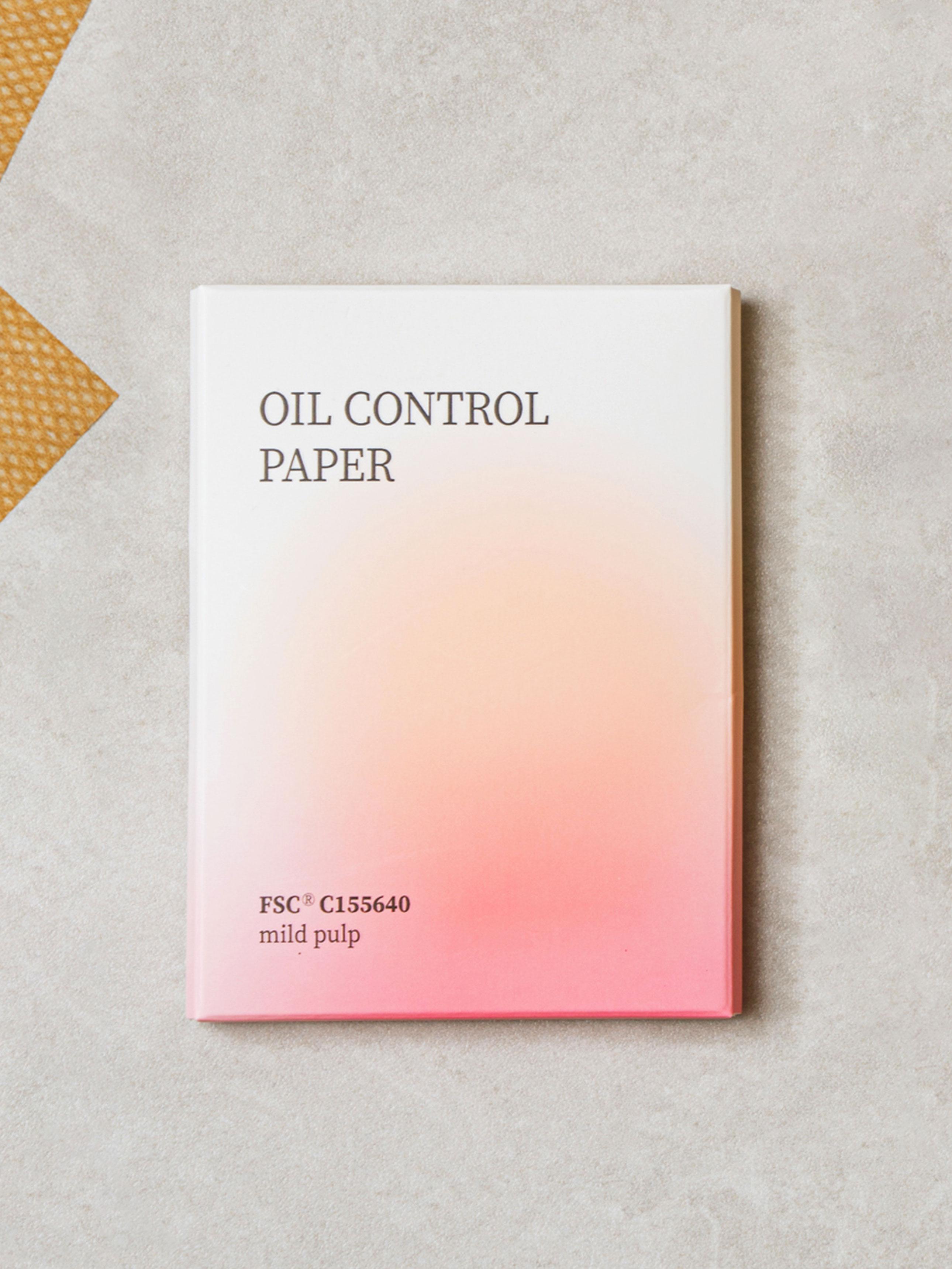 Hemp Pulp Grid Pattern Oil Blotting Paper 80 Sheets 1ea