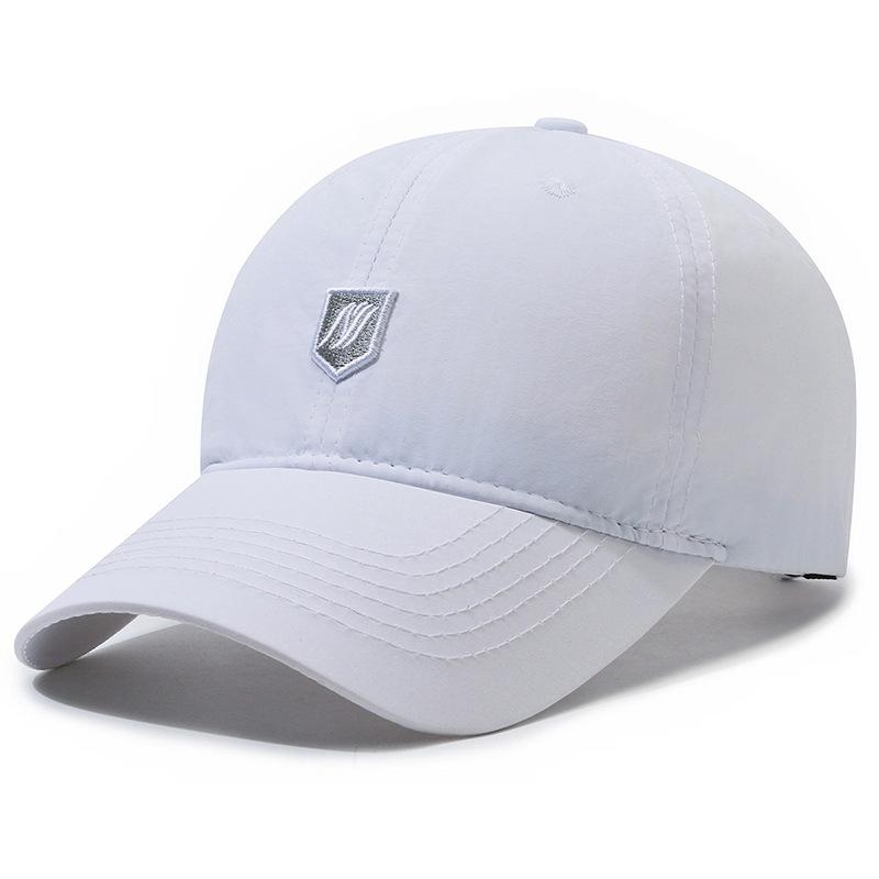 Мужская летняя бейсболка, уличная быстросохнущая солнцезащитная кепка, тонкая кепка, мужская весенняя солнцезащитная кепка с козырьком белый