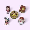 Creative Cartoon Character Enamel Alloy Brooches