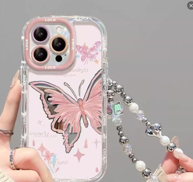 Cute Butterfly for Apple for IPhone17 Mobile Phone Case for Huawei Mate60 Anti-fall All-inclusive Protective Cover Girl 15
