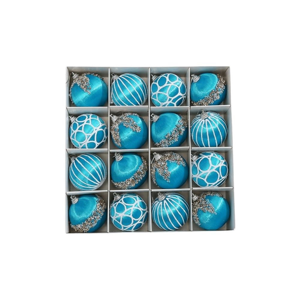 16Pcs/set 16 Pcs Christmas Tree Ornaments 6 CM Hanging Ornaments  Home Decor