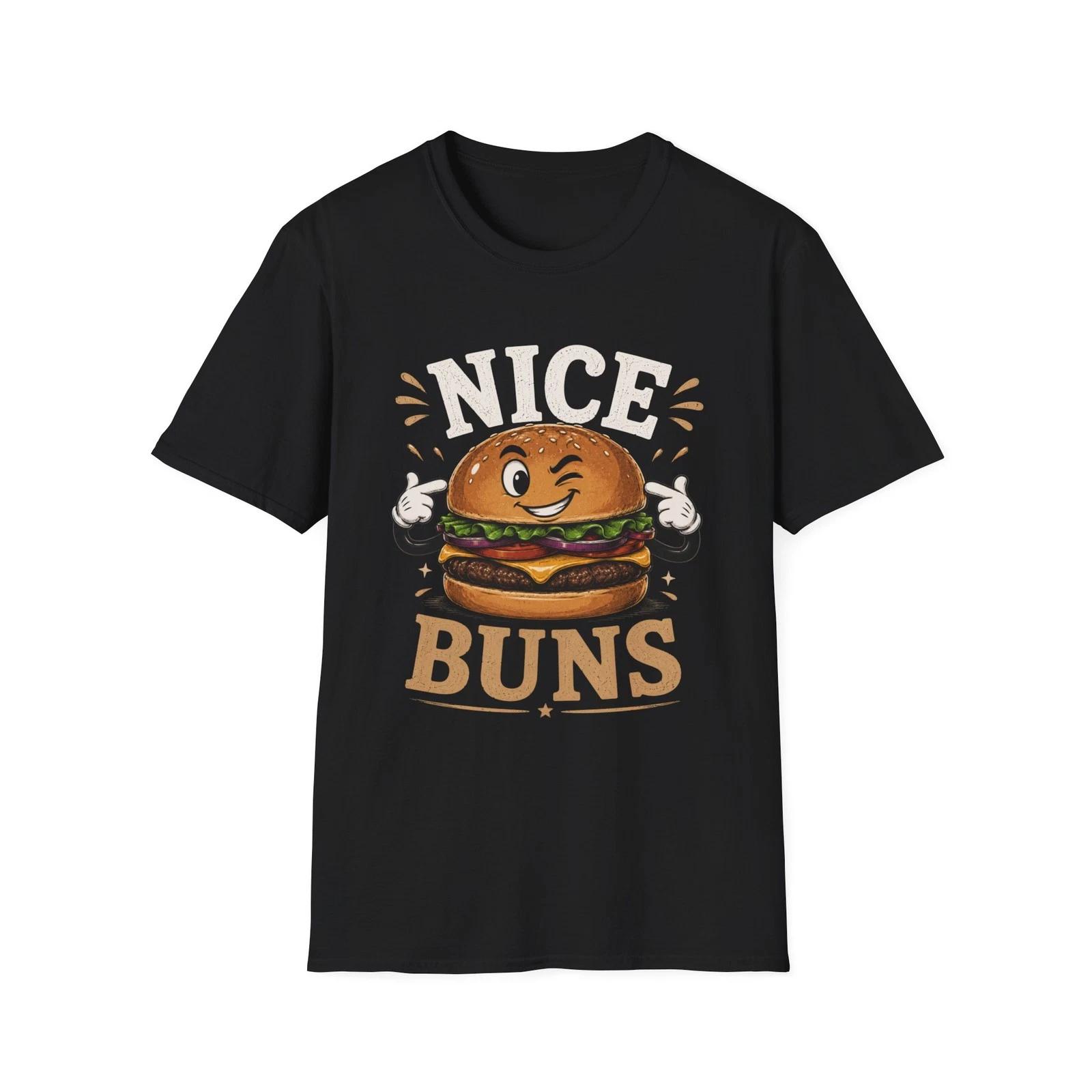 Nice Buns cheeseburger Children s Children s T Children s T-shirt | Funny burger Pun Gift Tee 100