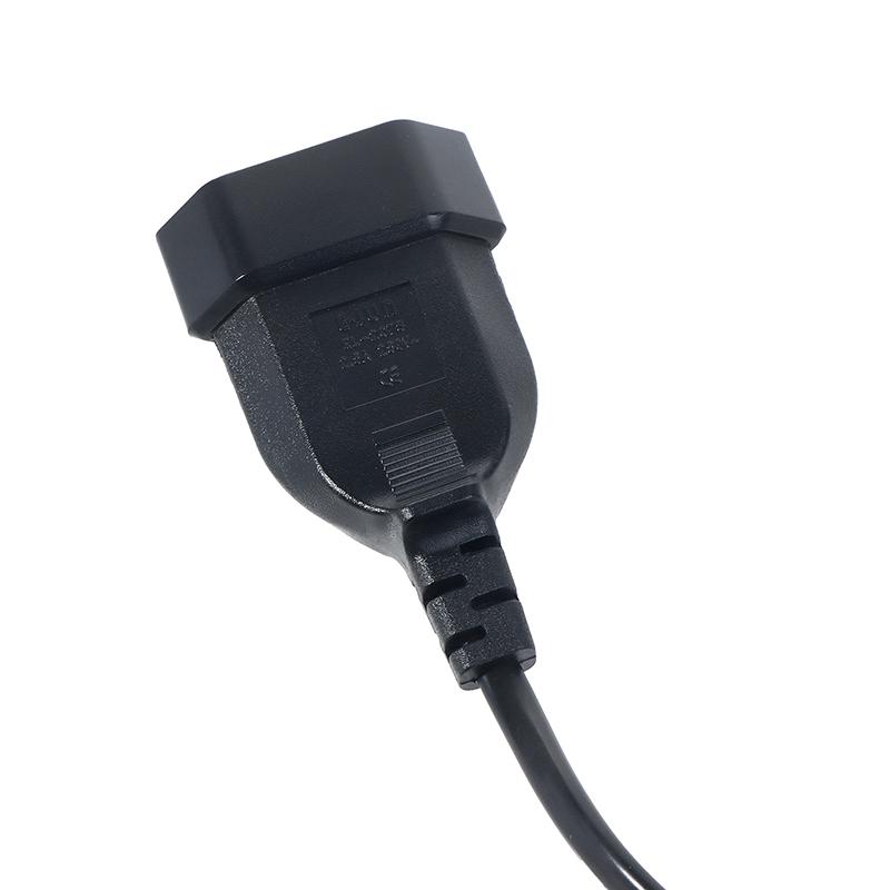 For Pdu Ups 25Cm Iec320 C8 Male To Europe Schoko Cee7/16 Outlet Female Socket Power Extension Cable