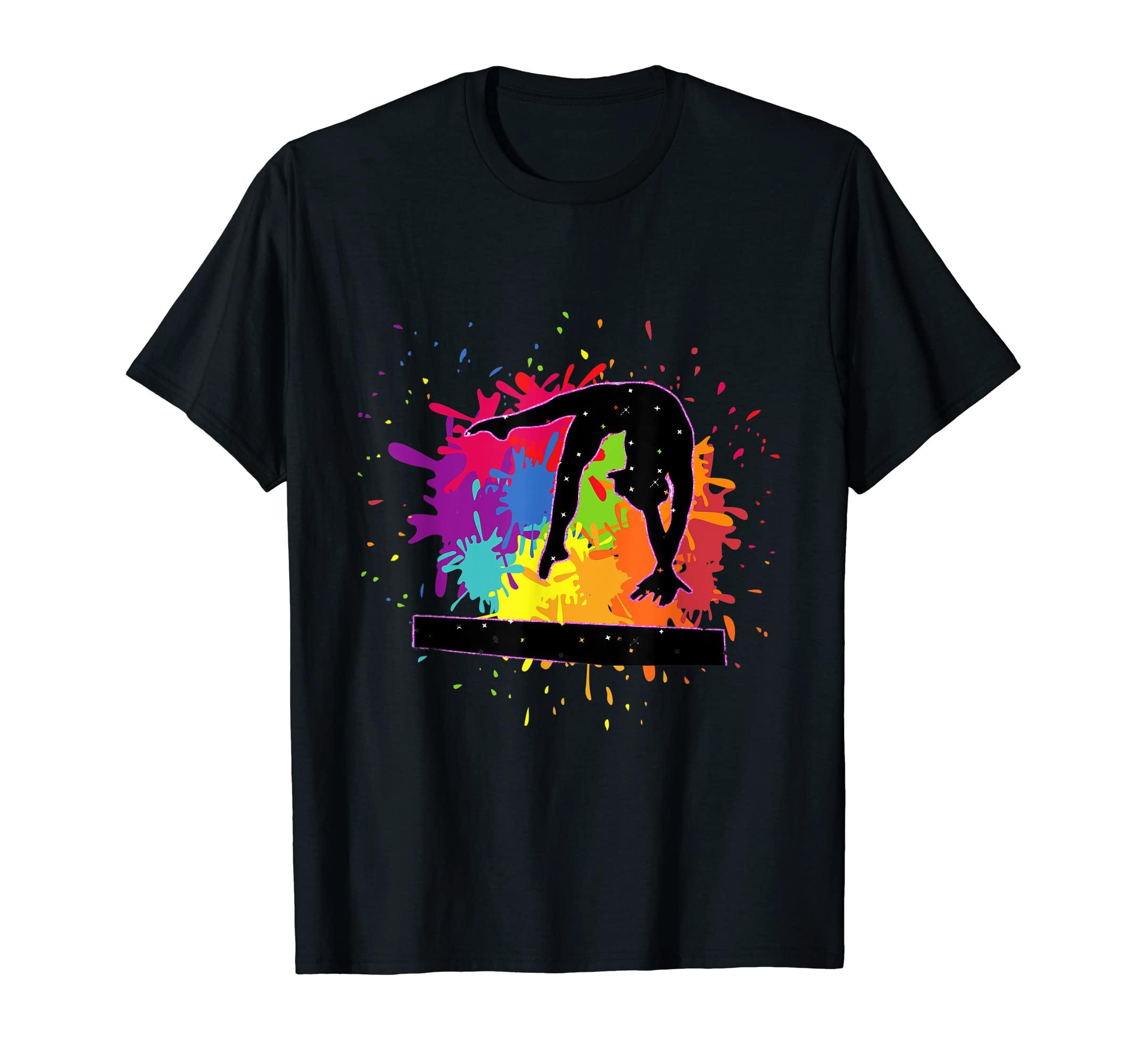 

Artistic Gymnastics Beam Paint Splatter T-Shirt