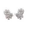 European and American Elegant Flower Zircon Wedding Earrings