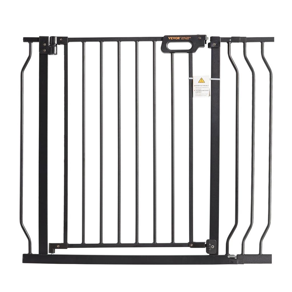 Baby Gate, 29.5"-39" Extra Wide, 30" High, Dog Gate for Stairs Doorways and House, Easy Step Walk Thru Auto Close Child Gate Pet Security Gate with