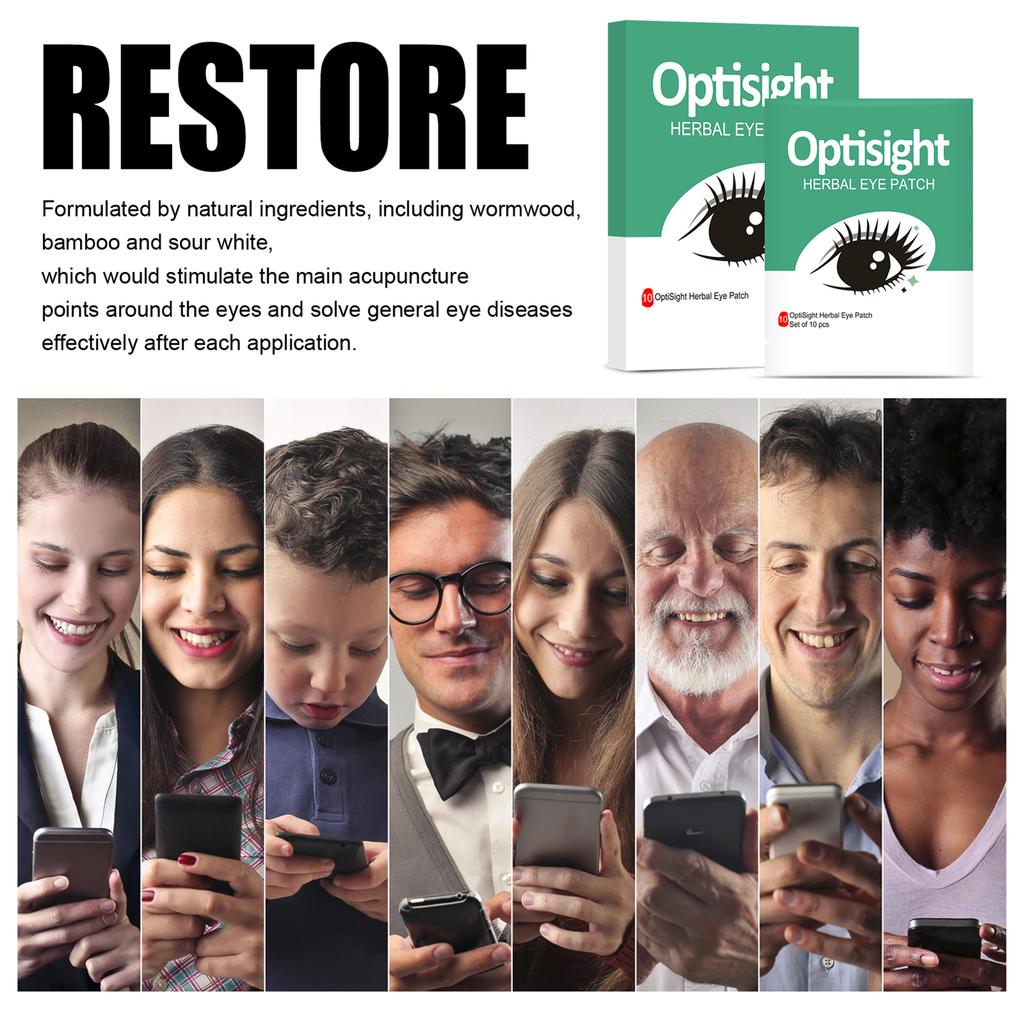 10 sztuk/pudełko ziołowe plastry pod oczy łagodzą zmęczenie oczu, wysuszone oczy, zmęczone oczy, opuchliznę oczu, przywracają wzrok