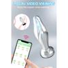 Bluetooth APP Anal Plug Vibrator Female Remote Control Clitoris Stimulator Metal Butt Plug Adult Supplies Sex Toys for Women