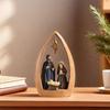 Nativity Resin Figurine Resin Holy Family Nativity Figurine Set Joseph Mary Jesus Sculpture for Home Office Decor Advent Statue