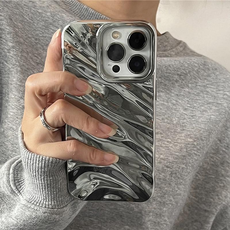 3D Curly Wavy Texture Phone Case For For Iphone 17 Air 16 1 14 Plus 13 Pro Max Soft Shockproof Phone Back Cover