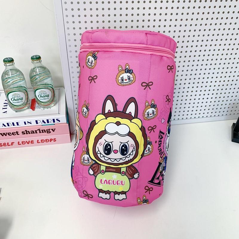 School bag backpack cute cartoon snack bucket large capacity out storage bag backpack