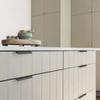 Furniture Handle For Kitchen Cabinets, Drawers, Edge, Black 130