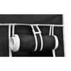 VidaXL Garde-robe pliable Noir 110 x 45 x 175 cm