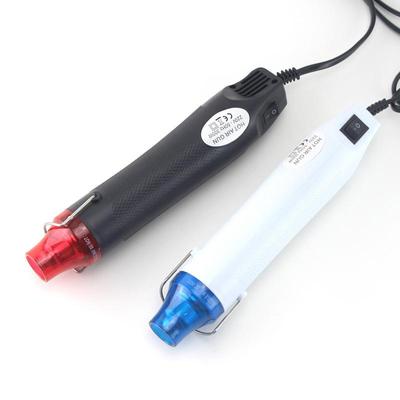 JCD Pistola ad aria calda fai da te Strumento elettrico per riscaldamento Mini 300 W Saldatura Temperatura Artigianato Soffiatore con supporto Sedile Termoretraibile