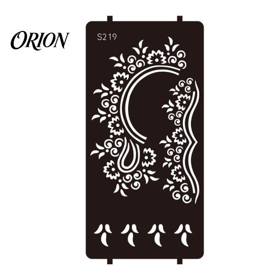 Wedding Henna Stencil Reusable Indian Tattoo Stencils, Mehndi Hand Painting Templates, Bohemian Style DIY Flower Pattern for Body Art, Festival Makeup