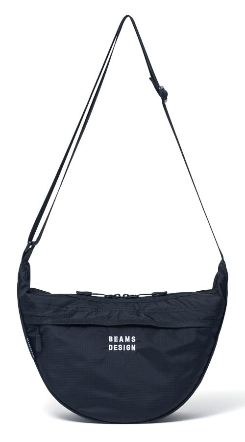 DESIGN Shoulder Bag Black Nylon Lightweight Casual Large Capacity Travel Available in 3 Colors RunwayBEAMS (M) Sub-bag (Black)