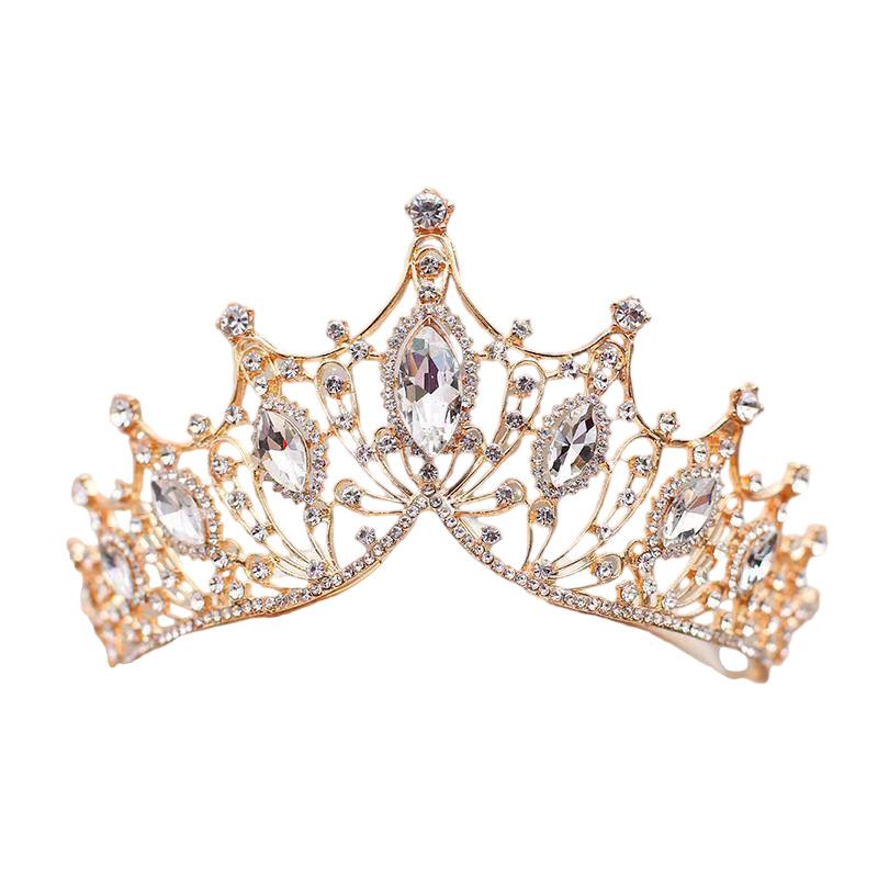 Bridal Crown Headband Headband Wedding Korean Style Birthday Adult Gift Crystal Crown Princess Dress Hair Accessory