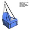 Dog Car Seat Bag Folding Pet Carriers Bag Waterproof Hollow Ventilated Mesh Adjustable Strap Stable Dog Cat Carrying Basket Travel Pet Car Bag
