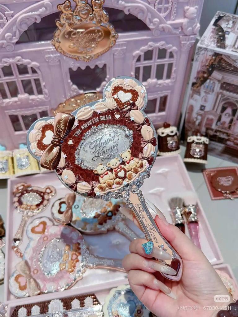 Flower Know ALL IN Bunny Garde Serie Handspiegel Make-up Compact Draagbare Cosmetische Spiegel