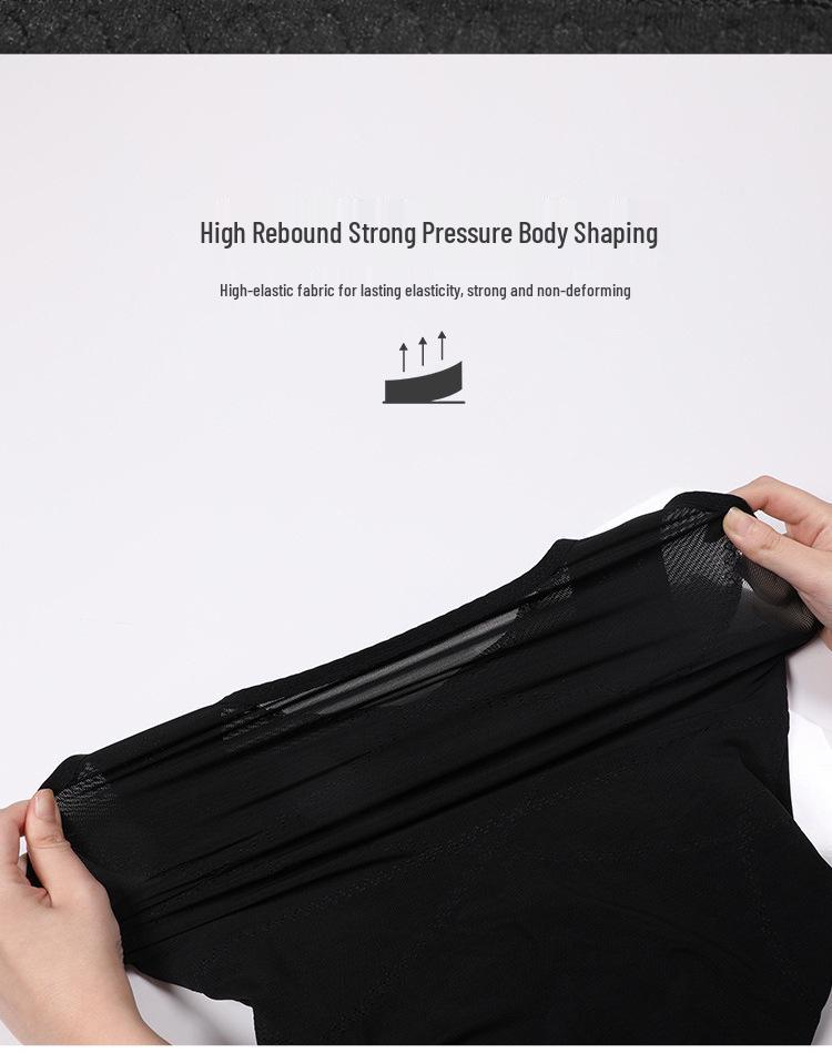 Breathable Chest Binder Men's Tummy Control Tight Vest Shapewear