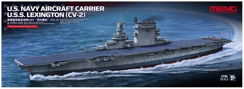 

Meng Model ВМС США Авианосец ВМС США USS Lexington Пластиковая модель MPS002 1/700 CV-2