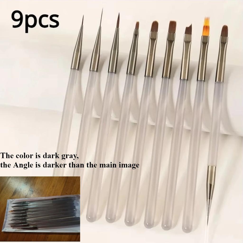 Nails Art Liner Brushes Elongated Lines Striping Drawing Painting 6/9/12/15/18/25mm Nail Design Pen Professional Manicure Tool