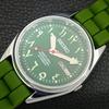 VINTAGE REFURBISHED SEIKO AUTOMATIC 6309A JAPAN MENS GREEN DIAL WATCH A442732-1