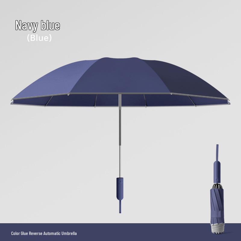 Colorful Auto-Safety Sunscreen Umbrella with Anti-Rebound Feature and Custom Logo Printing